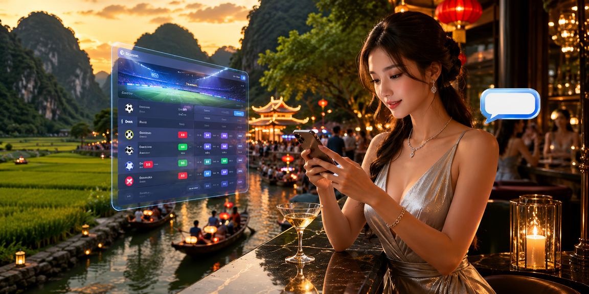 Người chơi trải nghiệm casino di động tại lễ hội Ninh Bình